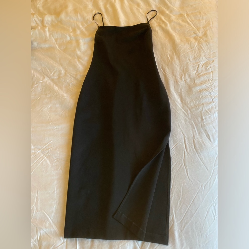 Midi black dress from Aritzia (Babaton)